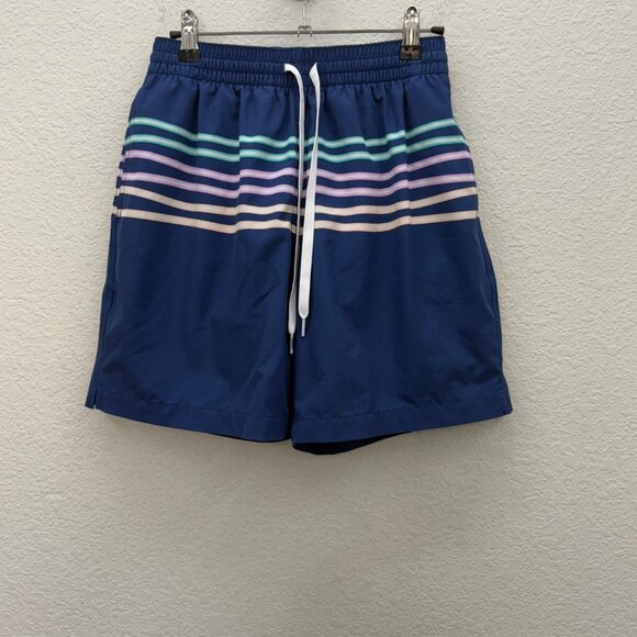 Chubbies Moon Shadows Stripe 7" Lined Stretch Swim Trunks Shorts Mens sz Small - Picture 1 of 9